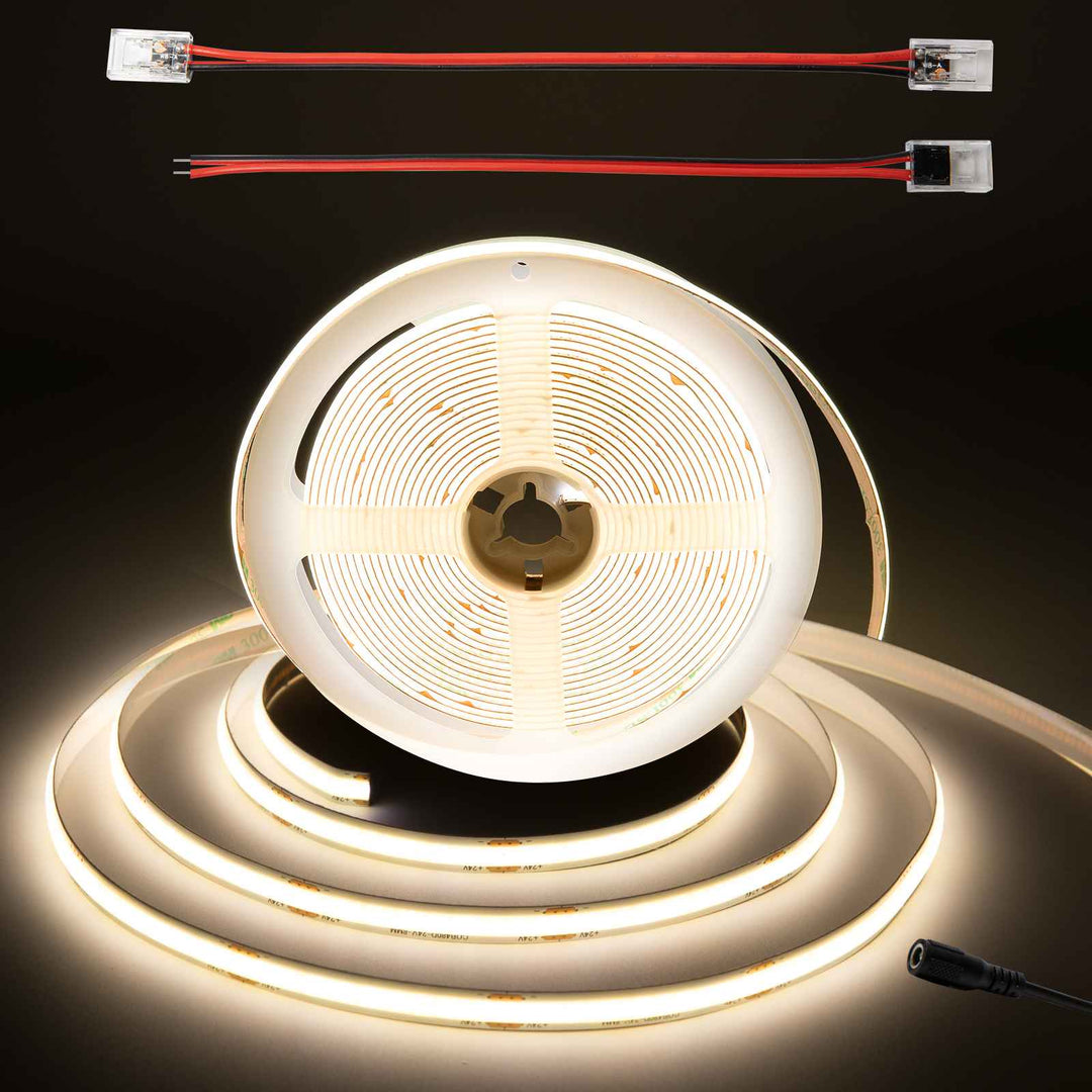 DC 24V COB White LED Strip Lights 16.4ft
