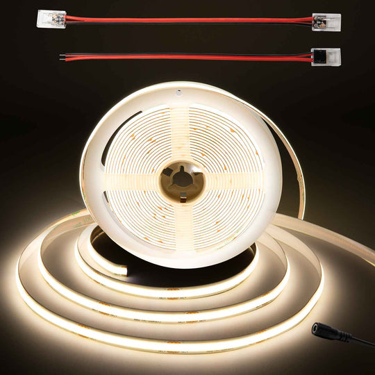 DC 24V COB White LED Strip Lights 16.4ft