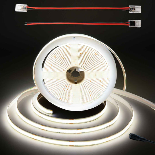 DC 24V COB White LED Strip Lights 16.4ft