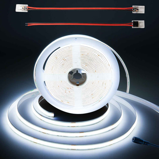 DC 24V COB White LED Strip Lights 16.4ft