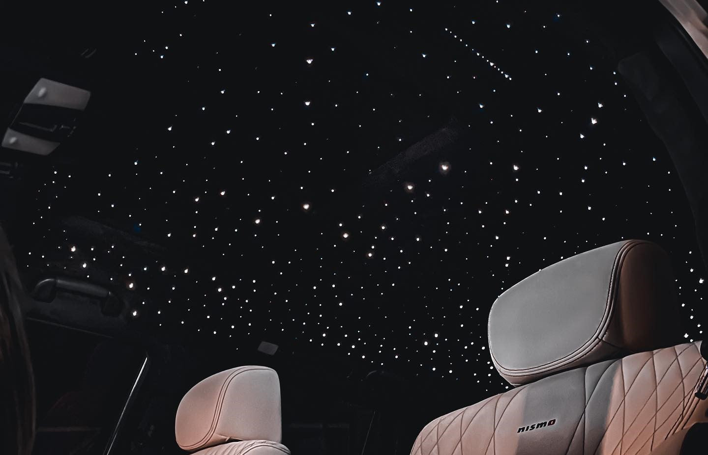 The rear seats are available with a starlight headliner that adds LEDs into  the roof to look like stars photo  RollsRoyce gallery  41 views   autovivacom