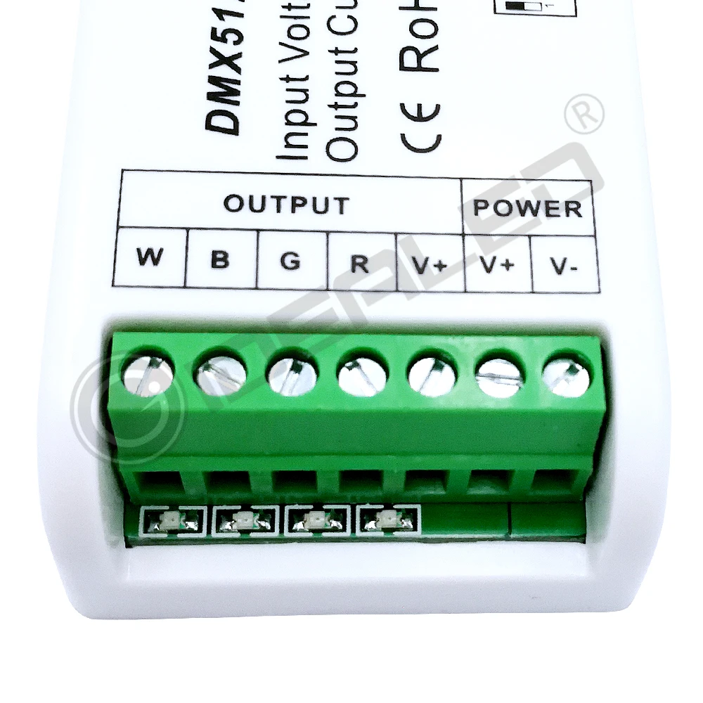 4 Channel DMX RGB decoder 4 Channel DMX512 Decoder DMX dimmer driver for led  RGB strip Controller