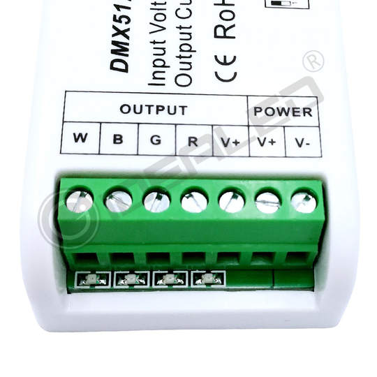 4 Channel DMX RGB decoder 4 Channel DMX512 Decoder DMX dimmer driver for led  RGB strip Controller