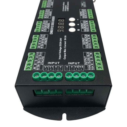 36 CH DMX Decoder with Digital display for RGB/RGBW LED strips