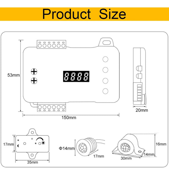 Motion Sensor Stair Light Addressable LED Strip Kit