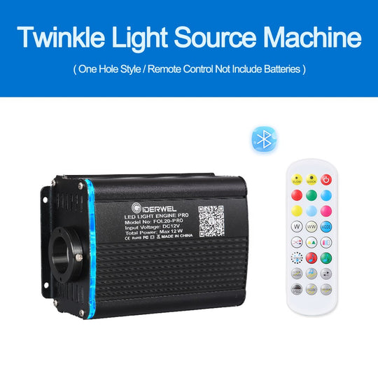 Smart RGBW Twinkle Fiber Optic Light Pro Kit with RF & App controlled