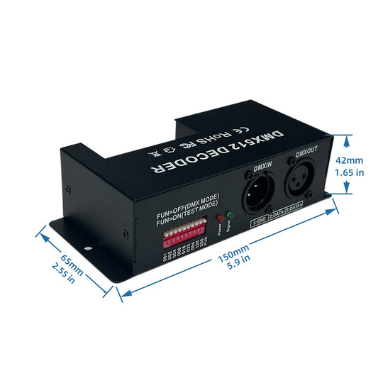 RGBW DMX512 Decoder 4 CH