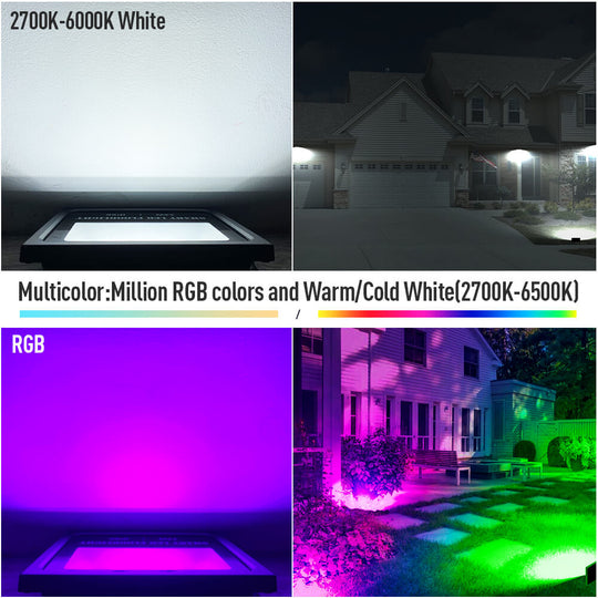 Bluetooth RGBWC Outdoor LED Floodlight
