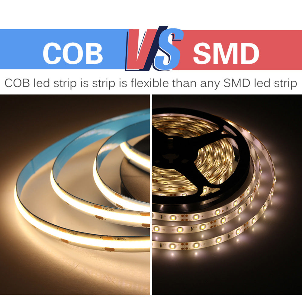 COB LED Stirp Lights Warm/Cold/Natural White Lighting Atmosphere Lamp