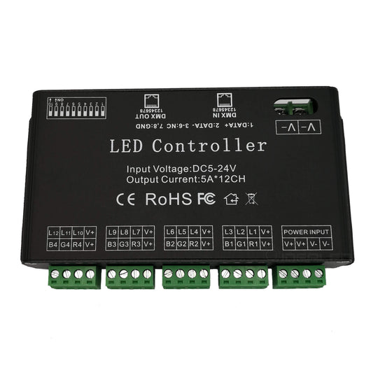 12 CH DMX Decoder for RGB LED Strips