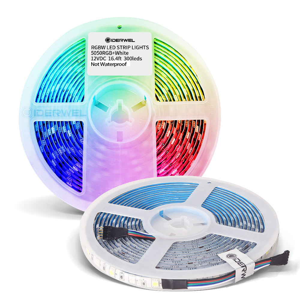Dimmable 12V 300 LEDs Multicolor LED Light Strip Kit 5m/16.4ft