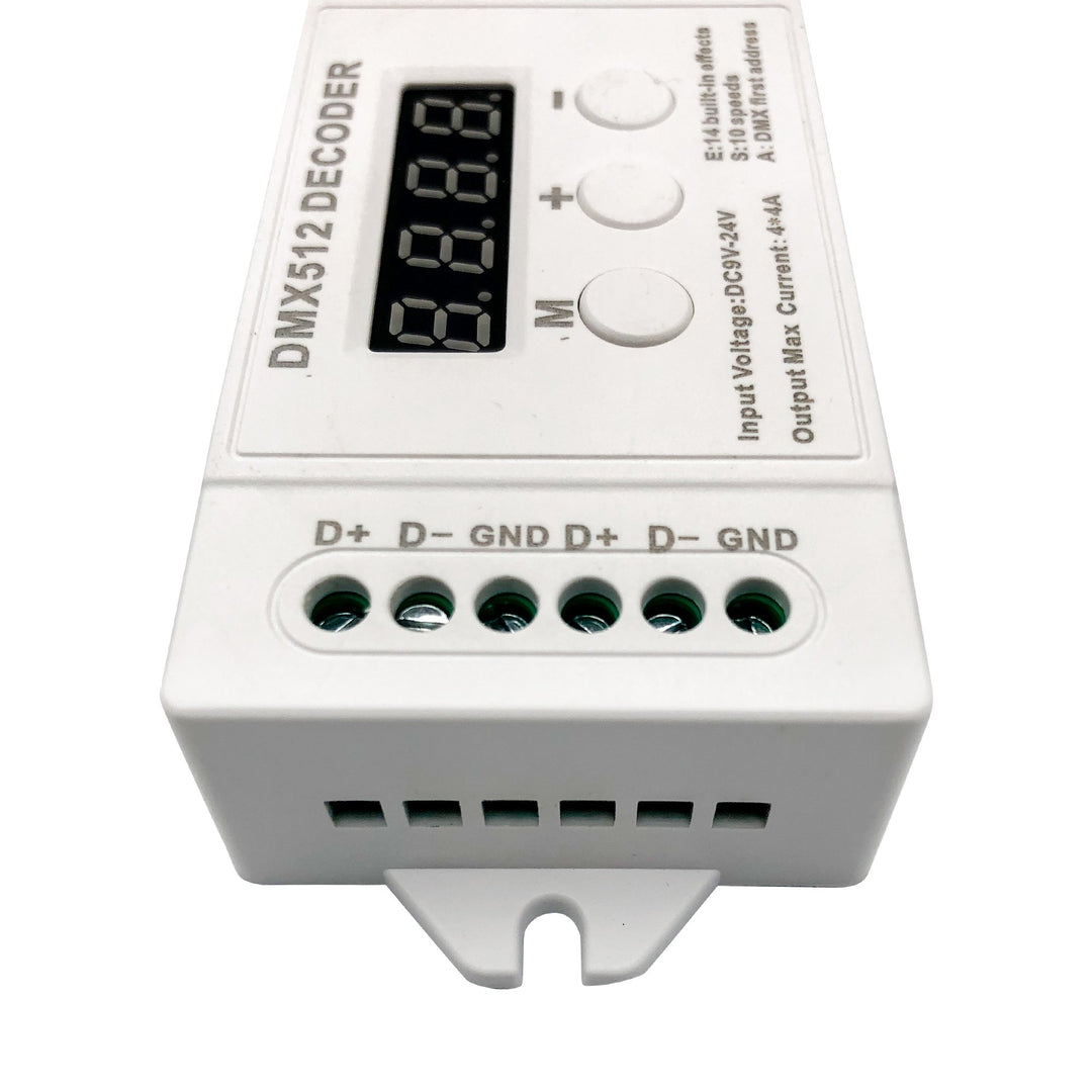 Dmx Decoder Rgbww 4 CH RGBW DMX Decoder with Digital display for RGB/RGBW LED strip ...