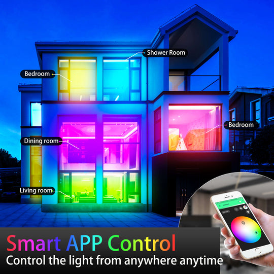 Smart ZigBee RGB LED Strip 32.8ft Kit with Waterproof Protective Coating