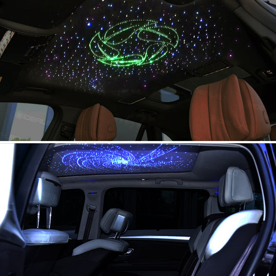 Smart app Fiber Optic Lights Kit with 200pcs cable 2m for Car Starry Sky Lighting