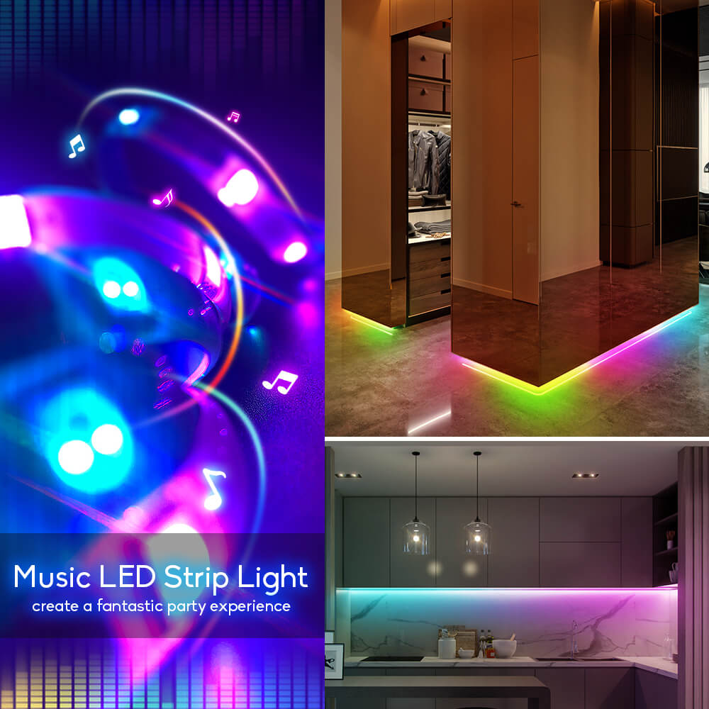 GIDERWEL 16.4ft RGBIC Dreamcolor LED Strip Lights (300LEDs)