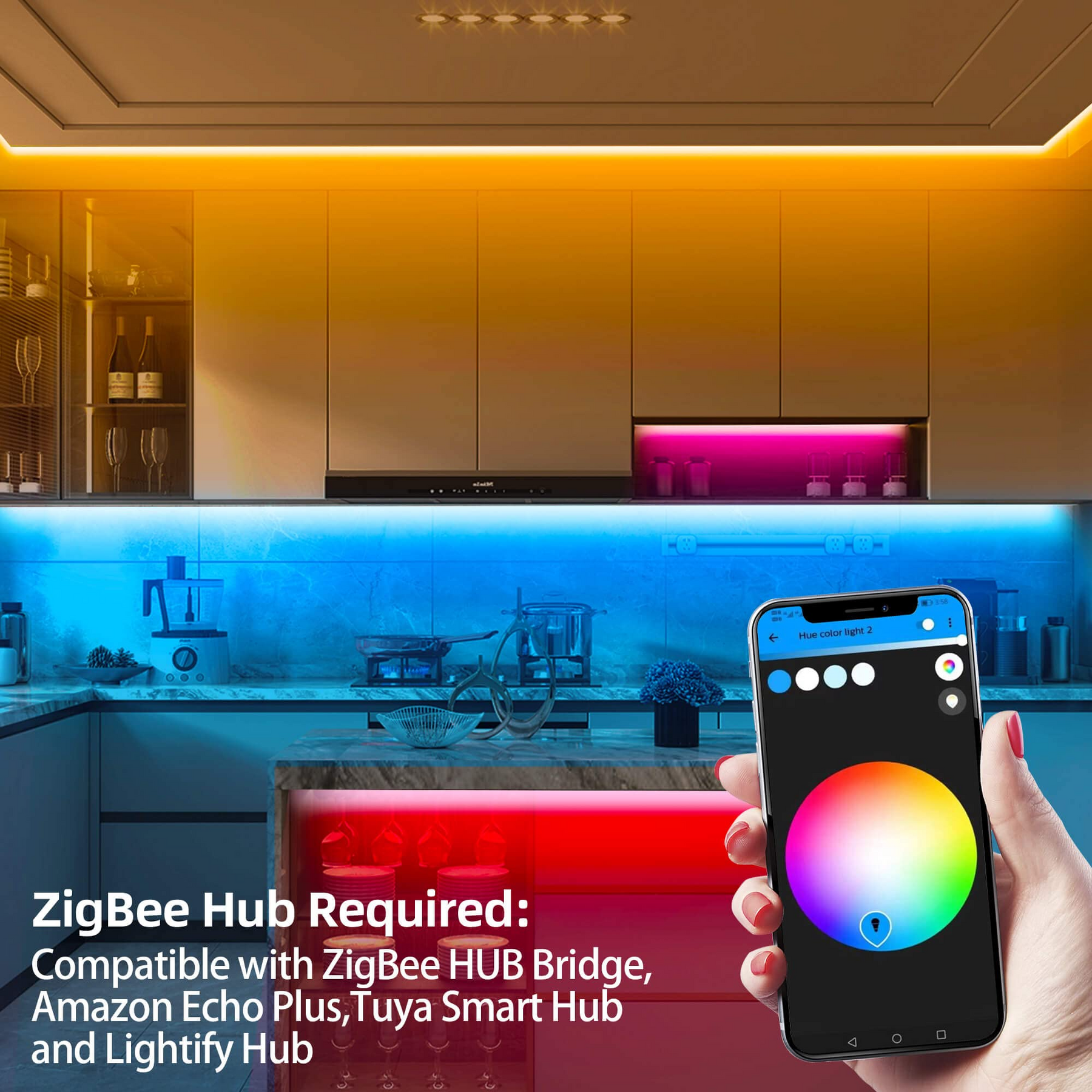Smart ZigBee RGB LED Controller for 12V RGB LED Strips – GIDERWEL