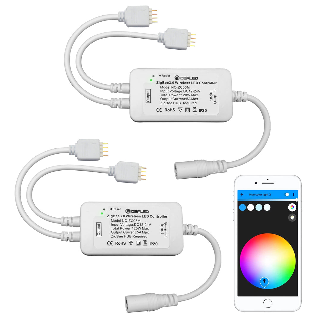 ZigBee 3.0 USB RGBWW tira de luz LED 9.8 pies kit regulable, TV de 45 a 65  pulgadas, retroiluminación inteligente funciona con puente de concentrador